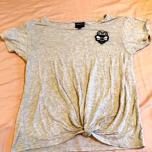 Kids tan Tee with cute bumblebee